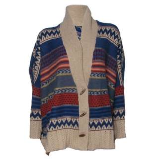 UNIQUE NATIVE American Indian Design wool Sweater  