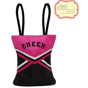  Sassi Designs Pink Cheer Braid Uniform Tote Bags PINK 11 X 
