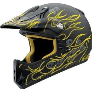   EXO Youth VX 9 Spitfire Full Face Helmet Medium  Yellow Automotive