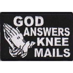   Answers Knee Mails Christian NEW Biker Vest Patch 