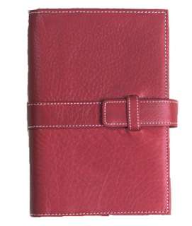 Day Timer Pebble Grain Red Leather 5.5 x 7.6 Planner Personal 