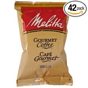Melitta Gourmet Coffee Vanilla Ground Coffee, 2.5 Ounce Pouches (Pack 