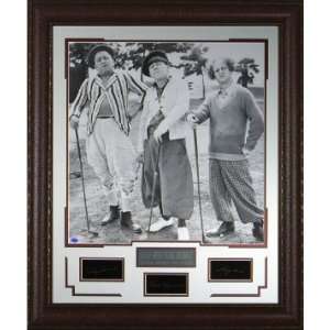  3 Stooges unsigned Engraved Collection 29x34 Sports Collectibles