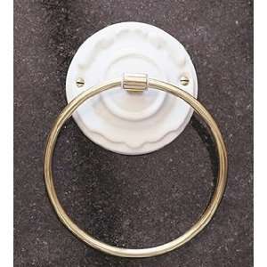  Brass Charleston Charleston Collection 6 Towel Ring with Decorative