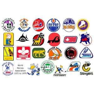  World Hockey Association Sports Print 