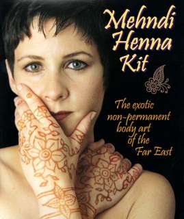 Jacquard MEHNDI HENNA Body Art KIT Temporary Tattoo DIY  