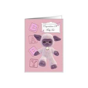  Congratulation on a new baby girl Card Health & Personal 