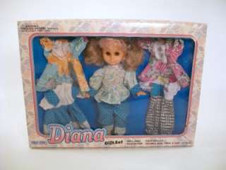 Playzone Diana Doll Gift Set Doll and 4 Play Outfits  
