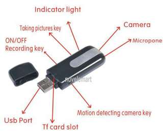 Mini DVR U8 USB DISK HD Spy Camera Motion Detection Cam  