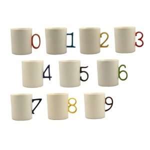  Counting Numbers Mug #0   #9 Full Set Of 10 Mugs