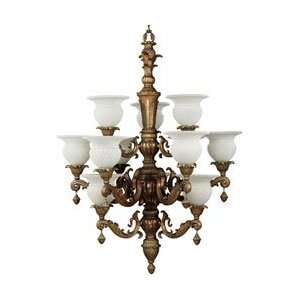 Kenroy Home   90988CN Palm Court 12 Lt Chandelier   Chestnut Finish