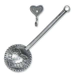   Tin Woodsman Coffee Scoop with Hook   Double Heart
