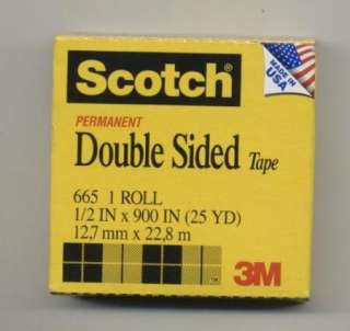 ROLLS Scotch Brand DOUBLE SIDED TAPE Save $$$  