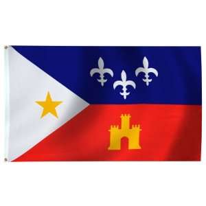  Acadiana Flag 3X5 Foot E Poly Patio, Lawn & Garden