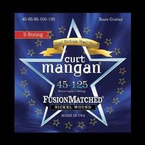  Curt Mangan Fusion Matched Nickel Wound 5 String Bass Strings 