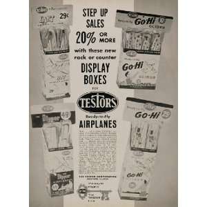   Glider Models Rubber Band Toys   Original Print Ad