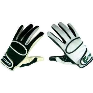 Cutters Adult Yin Yang Dark Green Receiver Gloves   Equipment 