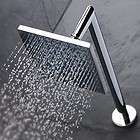 zazz square over head chrome rain shower head with wall mounted arm