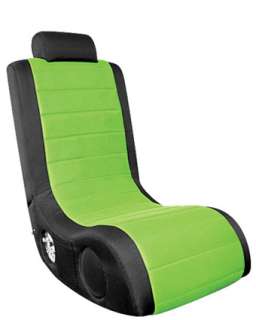 GREEN GAME CHAIR Hook Up Any Video Game DVD CD Player or Portable  