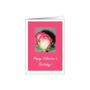 Daughter Birthday On Valentines Day Beautiful Pink Rose Card