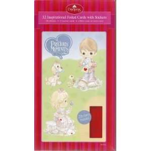 Precious Moments Valentine Cards for Kids with Scripture and Stickers 