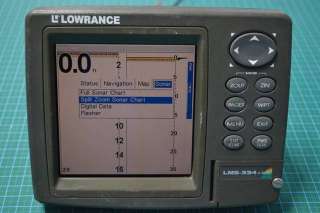 Lowrance LMS 334C fishfinder Sonar Internal GPS ( head only ,no 