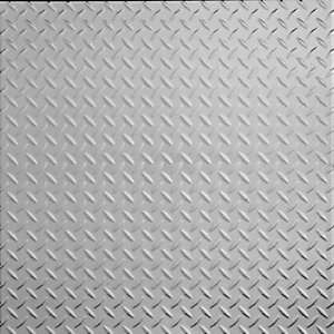 2474 Aluminum Ceiling Tile  DIAMOND PLATE   Clear Coated Aluminum Nail 