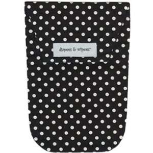    Diapees & Wipees Black & White Dumb Dot Diapering Bag Baby