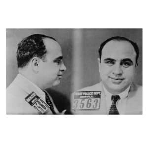 Al Capone, Prohibition Era Gangster Boss in 1931 Mug Shot Made by the 