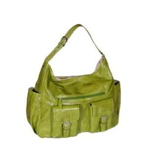  Amy Michelle Sweet Pea Diaper Bag Green Patent Baby