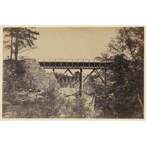   trestle bridges over a creek,Civil War,Andrew Russell
