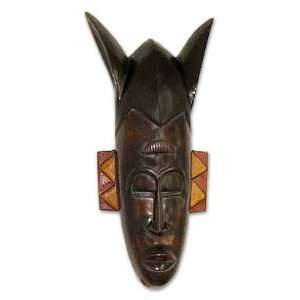  Ashanti wood mask, Chiefs Sword Bearer