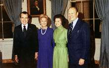 gerald and betty ford with the president and first lady pat nixon 