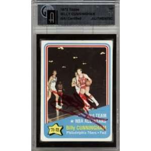 Billy Cunningham Signed 1972 Topps Card