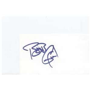 BOB GOEN Signed Index Card In Person