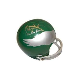 Bud Grant Philadelphia Eagles Autographed Mini Helmet with 52 Pro Bowl 