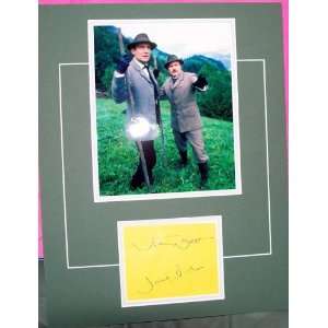     Signed Jeremy Brett & David Burke as Dr. J Watson 