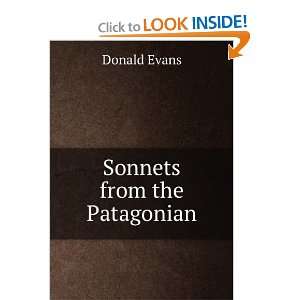  Sonnets from the Patagonian Donald Evans Books