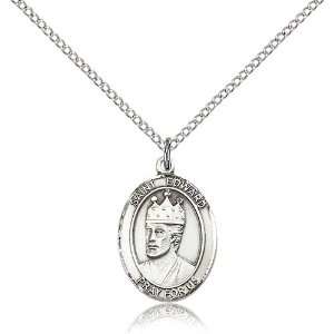  Sterling Silver St. Edward the Confessor Pendant Jewelry