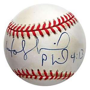  Evander Holyfield Autographed / Signed Baseball Sports 