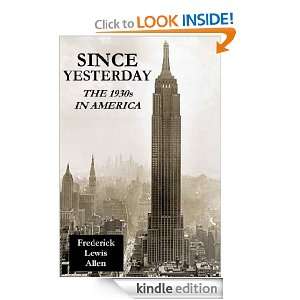   THE 1930s IN AMERICA Frederick Lewis Allen  Kindle Store