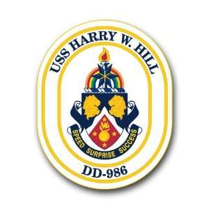  US Navy Ship USS Harry W. Hill DD 986 Decal Sticker 3.8 