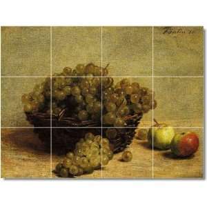 Henri Fantin Latour Fruit Vegetables Bathroom Tile Mural 5  24x32 