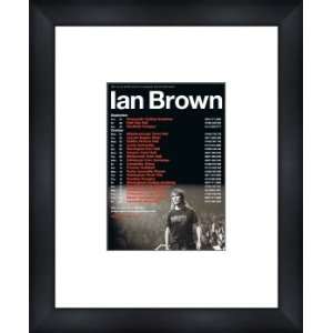  IAN BROWN UK Tour 2007   Custom Framed Original Ad 