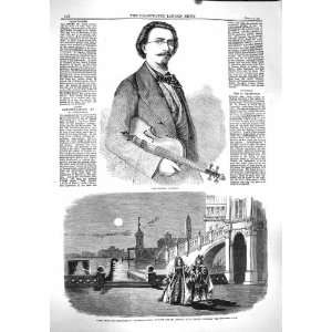  1860 JEAN BECKER VIOLINIST BURLESQUE JAMESS THEATRE