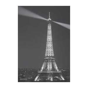  Poster Print   Paris Eiffel Tower (Black and White)   Artist Jerry 