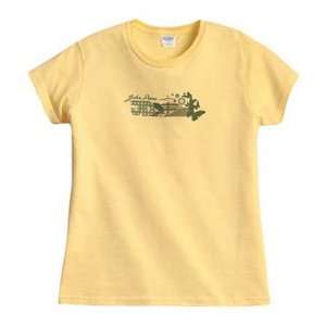  John Deere Ladies Ultra Cotton T shirt   Yellow Haze 