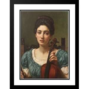 Poynter, Edward John 28x38 Framed and Double Matted The Violinist 