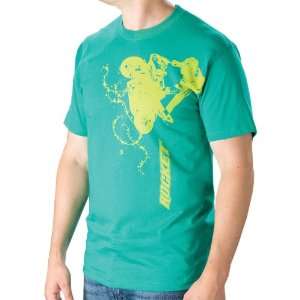 Joe Rocket Stunt Mens Short Sleeve Sportswear Shirt   Green / X Large