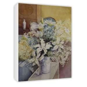  Lilies and Gypsophilia by Karen Armitage   Canvas   Medium 